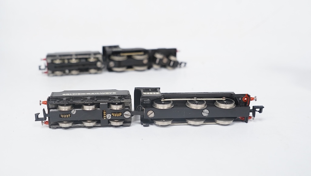 Three boxed Union Mills Models N gauge railway BR locomotives; a Class J26, 65775, a Class J39, 64825, and a Class D20, 62395. Condition - good.